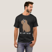 Retro Rodent Capybara machen Sie sich keine Sorgen T-Shirt (Vorne ganz)