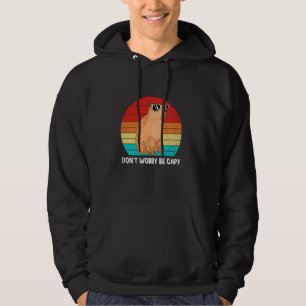 Retro Rodent Funny Capybara machen Sie sich keine Hoodie