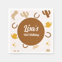 Retro Rodeo Cowgirl Cowboy Boho Birthday