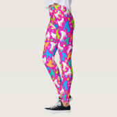 Retro Rollen-Skate NeonBrights auf Rosa Leggings (Links)