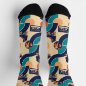 Retro Roller Disco Socken (Oben)