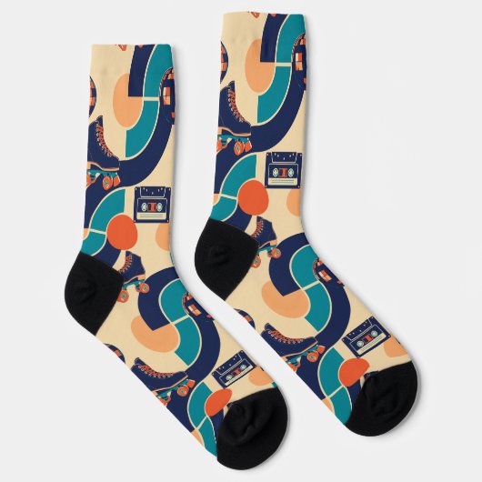 Retro Roller Disco Socken (Rechts)