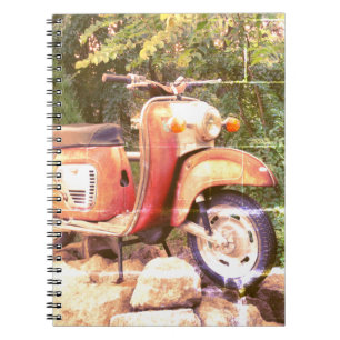 Retro-Roller-Foto Notizbuch Notizblock
