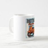 Retro Roller Kaffeetasse (Vorderseite Links)