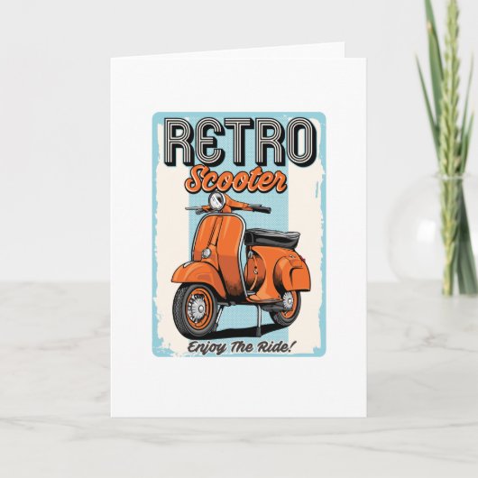 Retro-Roller Karte (Vorderseite)