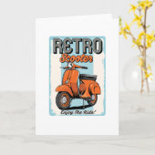 Retro-Roller Karte (Gelbe Blume)