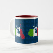 Retro Roller-Mod-Tasse Zweifarbige Tasse (Vorderseite Links)