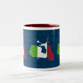 Retro Roller-Mod-Tasse Zweifarbige Tasse (Mittel)