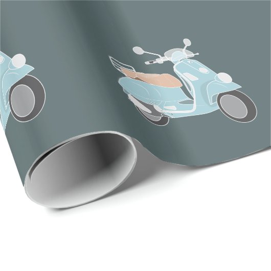 Retro Roller-Packpapier Geschenkpapier (Rolleneckpunkt)