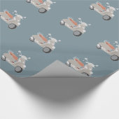 Retro Roller-Packpapier Geschenkpapier (Ecke)