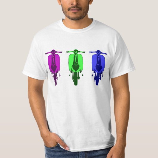 Retro Roller-Popkunstversion T-Shirt (Vorderseite)