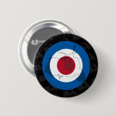 Retro Roller-Silhouette-Abzeichen Button (Vorne & Hinten)