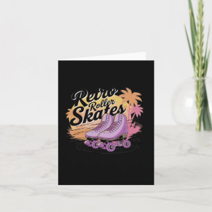 Retro-Roller-Skate - 80er Vibes Sticker8 Karte