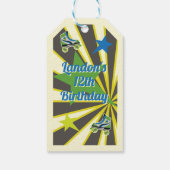 Retro Roller Skate Party 70's  Geschenkanhänger (Rückseite)