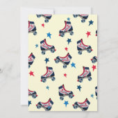 Retro-Roller-Skate-Party Einladung (Rückseite)