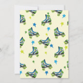 Retro-Roller-Skate-Party Einladung (Rückseite)