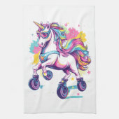 Retro Roller Skate Unicorn (1) Geschirrtuch (Vertikal)