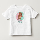 Retro Roller Skaten Baby Bear Kleinkind T-shirt (Vorderseite)