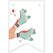 Retro Roller Skaten Birthday Banner (Erste Fahne)