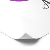 Retro Roller Skaten Birthday Party Begrüßungszeich Poster (Ecke)