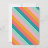 Retro Roller Skaten Birthday Party Pink Einladung (Rückseite)