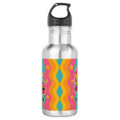 Retro Roller Skaten Girls Edelstahlflasche (Vorderseite)