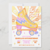 Retro-Roller-Skaten-Party Einladung (Vorderseite)