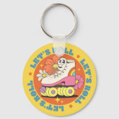 Retro Roller Skaten Schlüsselanhänger (Vorderseite)