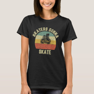 Retro Roller Skaten Shirt Funny 70er 80er Skater G