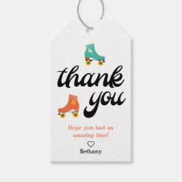 Retro Roller Skaten Vielen Dank für Ihre Unterstüt Geschenkanhänger