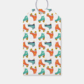 Retro Roller Skaten Vielen Dank für Ihre Unterstüt Geschenkanhänger (Rückseite)