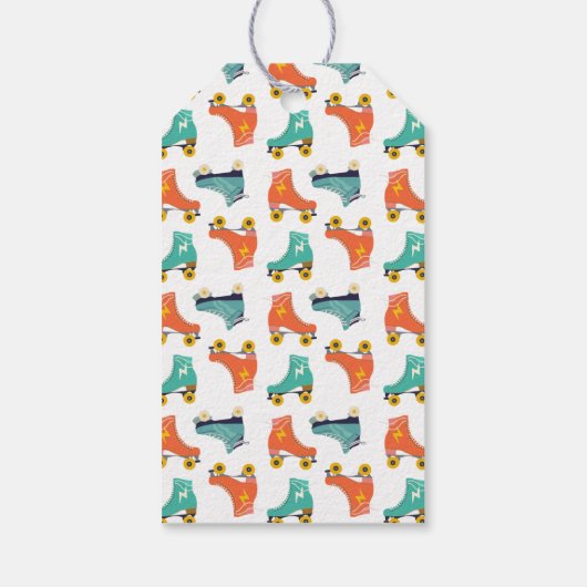 Retro Roller Skaten Vielen Dank für Ihre Unterstüt Geschenkanhänger (Rückseite)