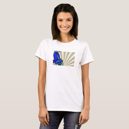 Retro Roller T-Shirt (Vorne ganz)