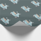 Retro-Roller-Wrap-Papier Geschenkpapier (Ecke)