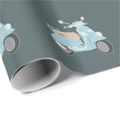 Retro-Roller-Wrap-Papier Geschenkpapier (Rolleneckpunkt)