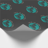 Retro RollerBlades Skater Sport Inline Skaten Geschenkpapier (Ecke)