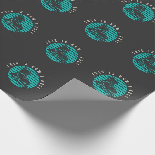 Retro RollerBlades Skater Sport Inline Skaten Geschenkpapier (Ecke)