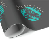 Retro RollerBlades Skater Sport Inline Skaten Geschenkpapier (Rolleneckpunkt)