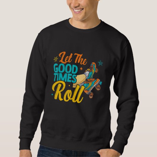 Retro Rollerskates 80's Derby Roller Skating for T Sweatshirt (Vorderseite)