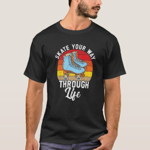 Retro Rollerskates Derby Roller Skaten für T T-Shirt