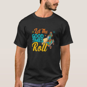 Retro Rollerskates Derby Roller Skaten für T T-Shirt