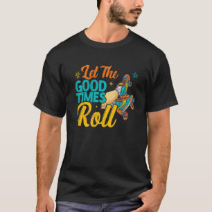 Retro Rollerskates Derby Roller Skaten für T T-Shirt