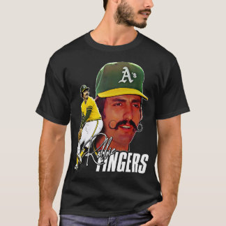 Retro Rollie Fingers Handlebar Tribut T-Shirt