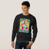 Retro Rollin' in den Skate der Rollwalze der dritt Sweatshirt (Vorne ganz)