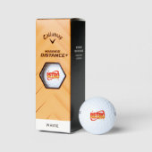 Retro-Rollkrampf. Golfball (Verpackungen)
