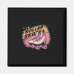 Retro-Rollschuhe - 80er-Vibes-Aufkleber2 Magnet