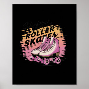 Retro-Rollschuhe - 80er-Vibes-Aufkleber2  Poster