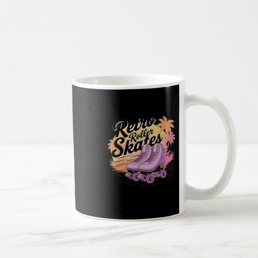 Retro-Rollschuhe - 80er Vibes Aufkleber8 Kaffeetasse (Rechts)