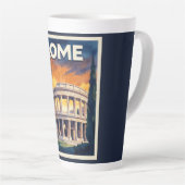 Retro-Rom-Reiseposter Milchtasse (Rechte Ecke)