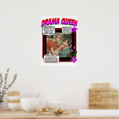 Retro Romance - Drama Queen - Poster (Küche)